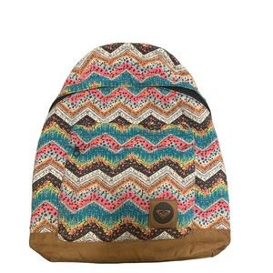 Roxy  100% cotton Cali Waves Backpack in multicolor !!